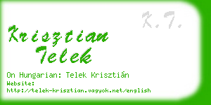 krisztian telek business card