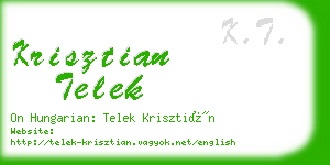krisztian telek business card
